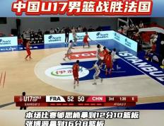 U17篮球世界杯中国队战胜法国队取首胜